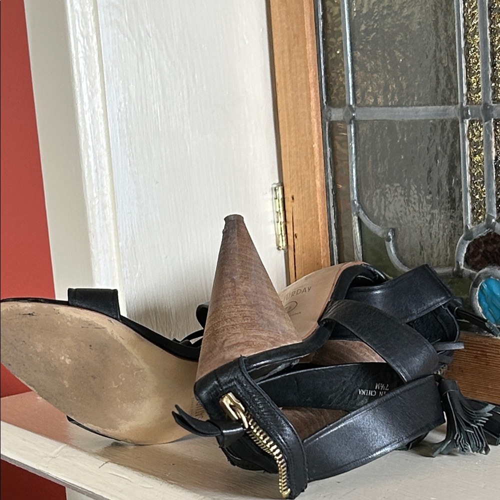 Kate Spade Black Tassel Sandals - Picture 8 of 8